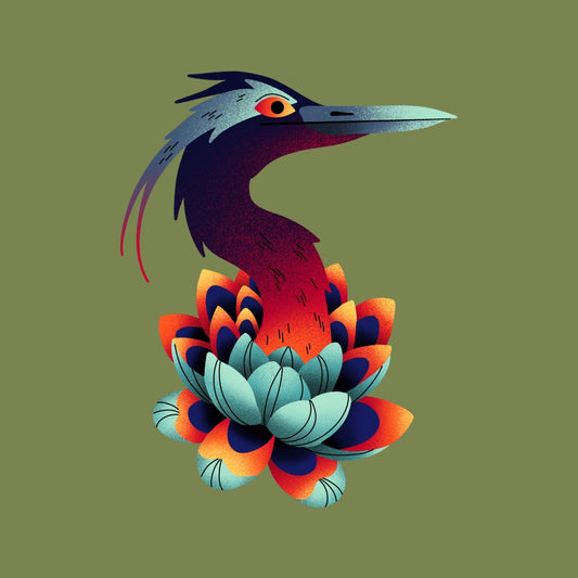 Heron sticker